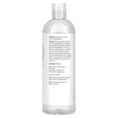 Гліцерин рослинний NOW Solutions Glycerin Vegetable, 473 мл