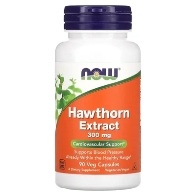 Глоду екстракт NOW Hawthorn Extract 300 мг вег. капсули №90