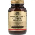 Комплекс очанки з чорницею та гінкго Solgar Bilberry Ginkgo Eyebright Complex вег. капсули №60