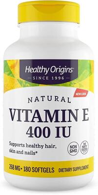 Витамин Е Healthy Origins Vitamin E 400 МЕ, 180 капсул