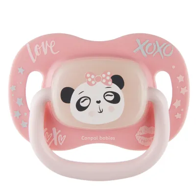 Пустушка силіконова Canpol Babies Exotic симетрична панда 34/921_pand, 6-18 місяців, 1 шт
