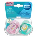 Пустушка силіконова Canpol Babies NightGlow симетрична 34/943_pin, 6-18 місяців, рожева, 2 шт