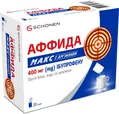 Аффида макс з аргініном гранули д/ор. р-ну по 400 мг №20 у саше