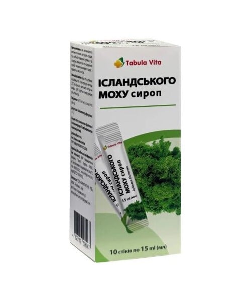 Исландского мха сироп Табула Вита по 15 мл №10 в стиках