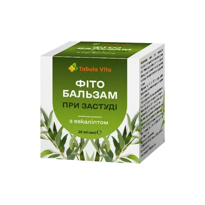 Фітобальзам Tabula Vita при застуді з евкаліптом, 20 мл