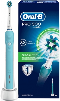 Электрическая зубная щетка Oral-B Professional Care 500 СrossAсtion