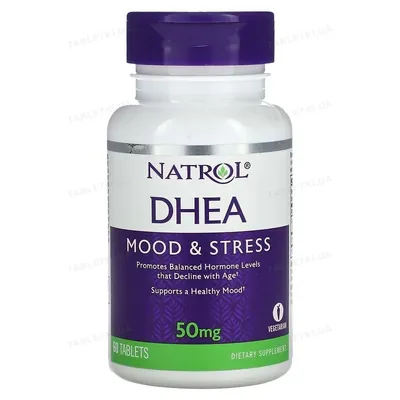 Дегідроепіандростерон Natrol DHEA 50 мг таблетки №60
