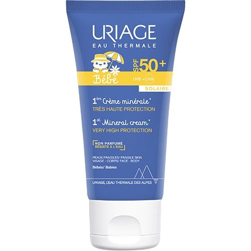 Крем сонцезахисний Uriage Baby 1st Mineral Cream мінеральний SPF50 + дитячий, 50 мл