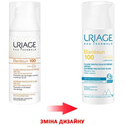 Флюид солнцезащитный Uriage Bariesun 100 SPF50+ с экстремальной защитой, 50 мл