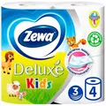 Туалетний папір Zewa Deluxe Kids 3 шари, 4 рулони