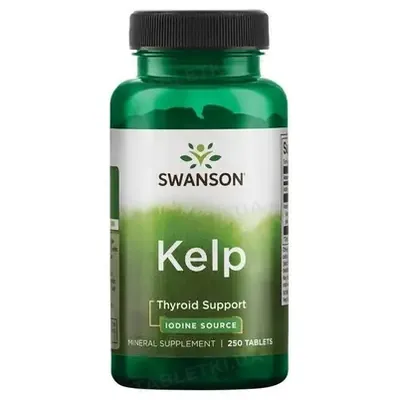 Ламінарія Swanson Kelp Iodine Source таблетки по 225 мкг №250