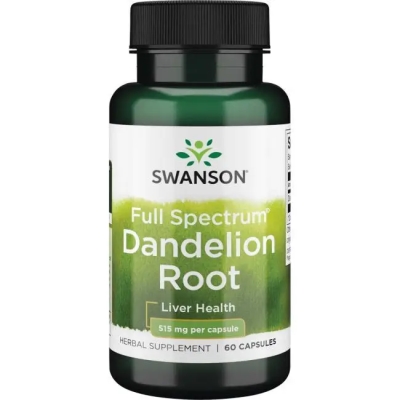 Одуванчика корень Swanson Dandelion Root капсулы по 515 мг, 60 капсул