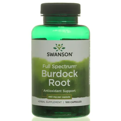 Лопуха коріння Swanson Burdock Root капсули по 460 мг №100