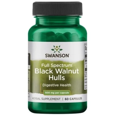 Черный орех Swanson Black Walnut Hulls капсулы по 500 мг №60