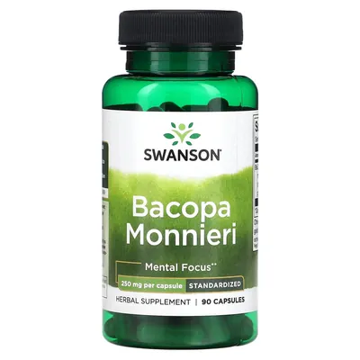 Бакопа Моньє Swanson Bacopa Monnieri капсули по 250 мг №90