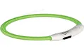 Нашийник Trixie 12702 світиться з USB L-XL 65 см 7 мм зелений
