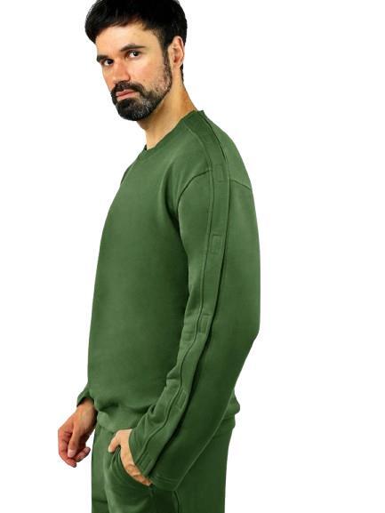 Костюм адаптивный (свитшот + штаны) на липучках Plus Plus 21395281-17 цвет хаки, размер M