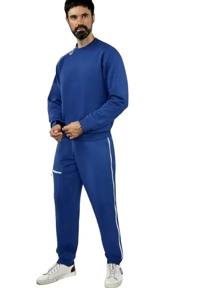 Світшот адаптивний з блискавкою на комірі Plus Plus 11676894-22 колір синій, розмір XL