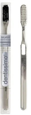 Зубна щітка Dentissimo Hard Silver жорстка, 1 штука