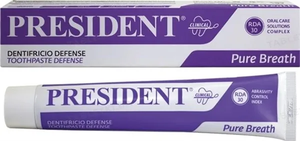 Зубна паста President Clinical Defense Pure Breath, 75 мл