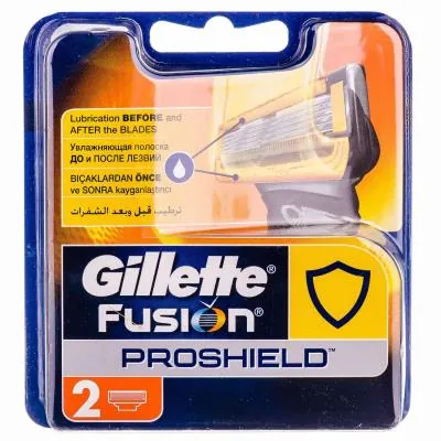 Картриджі змінні для гоління Gillette Fusion 5 ProShield, 2 шт