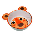 Тарелка Canpol babies Hello Little глубокая из меламина антискользящая с ушками оранжевая 4/520_ora, 1 штука