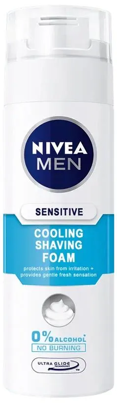 Піна для гоління Nivea Men Sensitive Cool Охолоджуюча для чутливої шкіри (88541), 200 мл