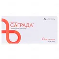 Саграда таблетки, в/плів. обол. по 10 мг №28 (14х2)