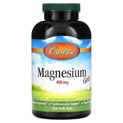 Магний Carlson Labs Liquid Magnesium 400 мг, 250 капсул