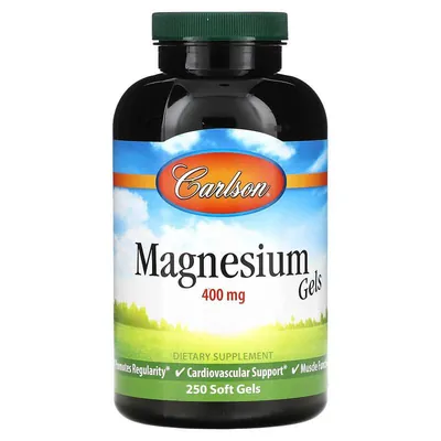 Магній Carlson Labs Magnesium 400 мг, 250 капсул