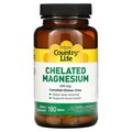 Магний в хелатной форме Country Life Chelated Magnesium 250 мг, 180 таблеток