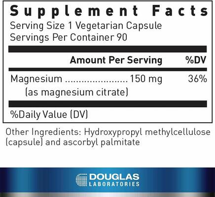 Магний цитрат Douglas Laboratories Magnesium Citrate, 90 капсул