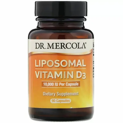 Вітамін D3 Dr. Mercola Liposomal Vitamin D3 10000, 90 капсул
