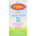Витамин D3 для детей Carlson Labs Baby's Super Daily Vitamin D3 400 МЕ, 10.3 мл