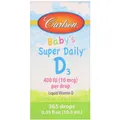 Вітамін D3 для дітей Carlson Labs Baby's Super Daily Vitamin D3 400 МО, 10.3 мл