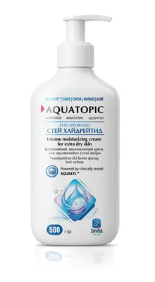 Крем для обличчя та тіла Aquatopic Stay Hydrated Акватопік Стей Хайдрейтид зволожуючий для дуже сухої шкіри, 500 г