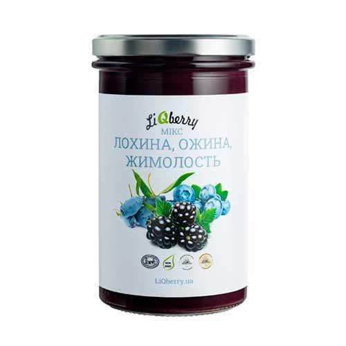 Паста LiQberry МИКС голубика, ежевика, жимолость, 545 мл