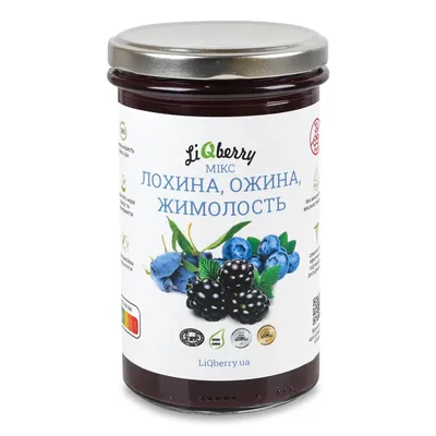 Паста LiQberry Мікс лохина, ожина, жимолость, 545 мл