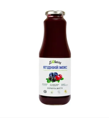 Паста LiQberry Ягідний мікс чорниця, брусниця, чорна смородина, 1000 мл