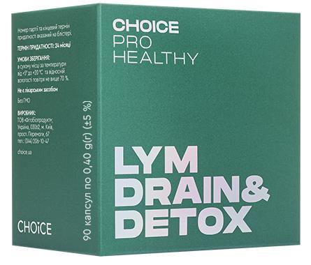 Комплекс для лимфатической системы Choice Pro Healthy Lym Drain & Detox, 90 капсул