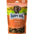 Ласощі м'які Happy Dog Soft Snack Toscana для собак середніх та великих порід з качкою та лососем, 100 г