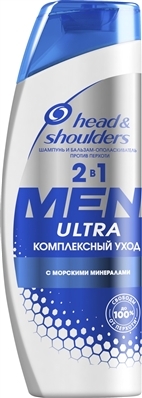 Шампунь Head & Shoulders Ultra 2-в-1 Комплексный уход для мужчин, 400 мл