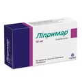 Ліпримар таблетки, в/плів. обол. по 10 мг №30 (10х3)