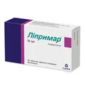 Ліпримар таблетки, в/плів. обол. по 10 мг №30 (10х3)