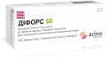 Дифорс 80 таблетки, п/плен. обол. по 5 мг/80 мг №30 (10х3)