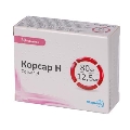 Корсар Н таблетки, в/плів. обол. по 80 мг/12.5 мг №30 (10х3)