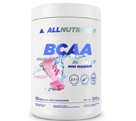 Амінокислоти Allnutrition BCAA Max Support Instant жувальна гумка, 500 г