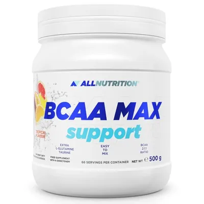 Амінокислоти Allnutrition BCAA Max Support тропічні фрукти, 500 г