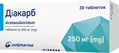 Діакарб таблетки по 250 мг №30 (10х3)