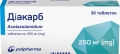 Диакарб таблетки по 250 мг №30 (10х3)